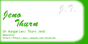 jeno thurn business card